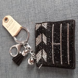 Clapperboard Actor Crystal Rhinestone Keychain Purse Charm Backpack Clip Gift